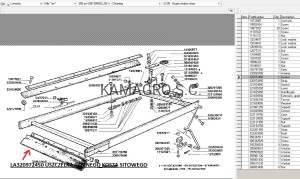USZCZELKA KOSZA SITOWEGO LA320972450 ZAMIENNIK 